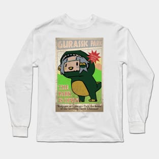 Gurassic Park Gawr Gura Hololive English Long Sleeve T-Shirt